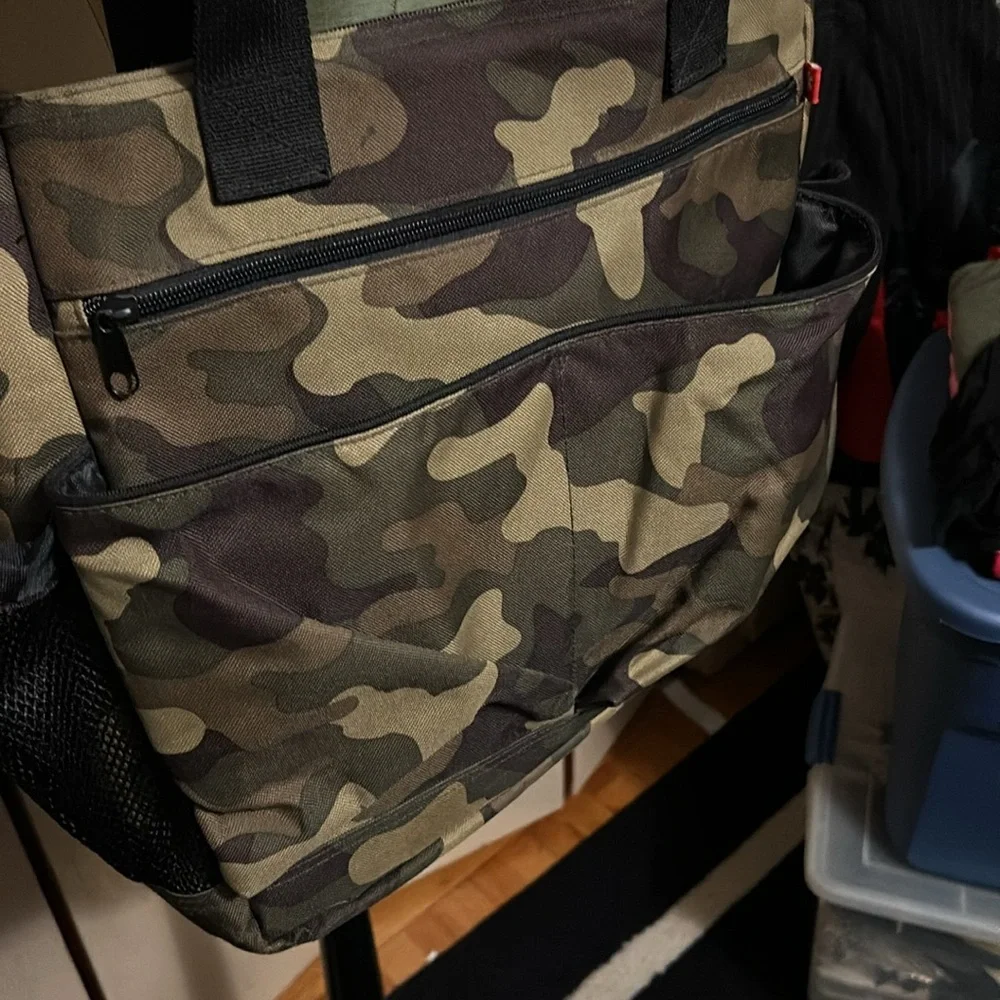 Skip hop camo diaper bag
